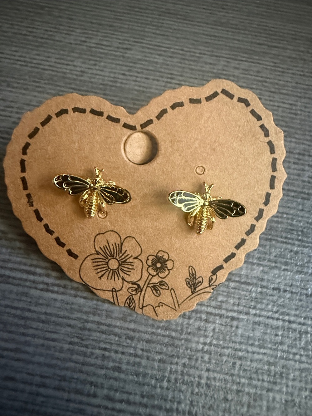18k Gold filled Bee Accent Studs - Home Accents Decor - Picture 2 of 3